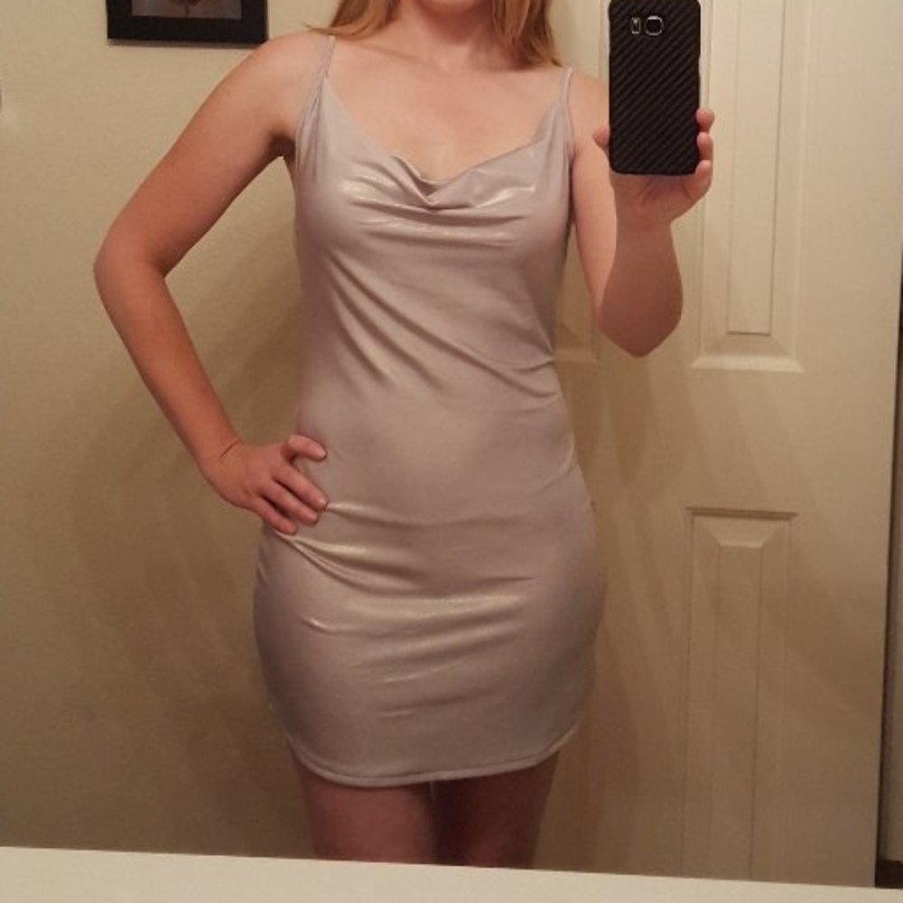 Shimmer mini dress